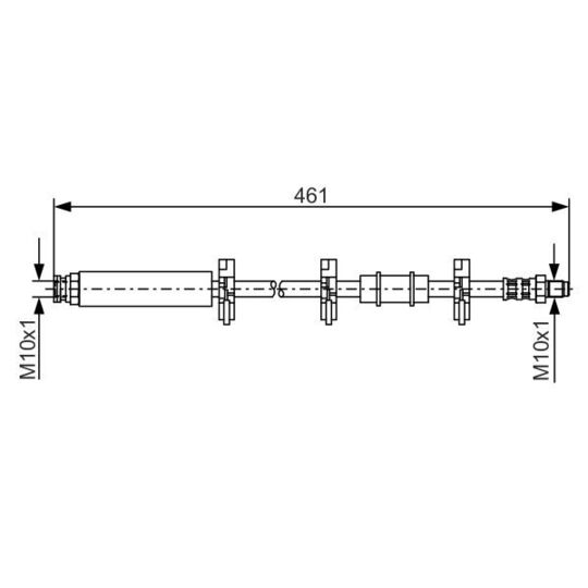 1 987 476 463 Brake Hose