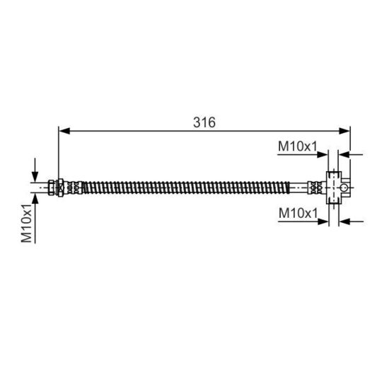 1 987 481 A65 Brake Hose