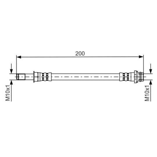 1 987 481 443 Brake Hose
