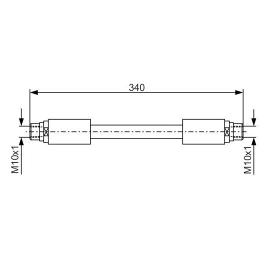 1 987 481 301 Brake Hose