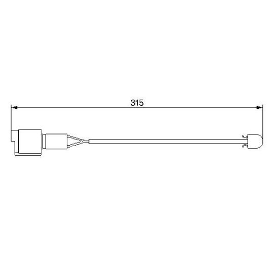 1 987 474 951 Warning Contact, brake pad wear