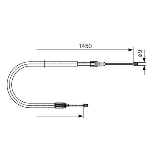 1 987 482 040 Cable, parking brake