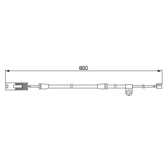 1 987 474 945 Warning Contact, brake pad wear