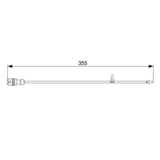 1 987 473 034 Warning Contact, brake pad wear
