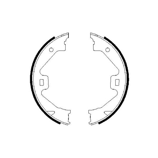 0 986 487 650 Brake Shoe Set, parking brake