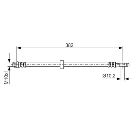 1 987 476 696 Brake Hose