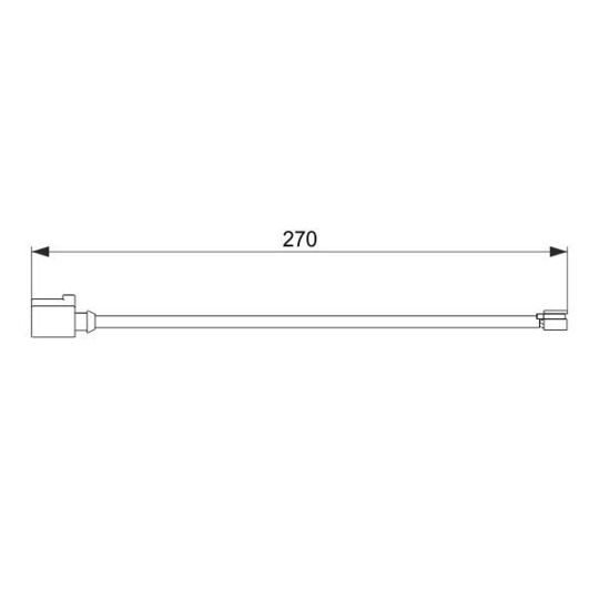1 987 474 564 Warning Contact, brake pad wear