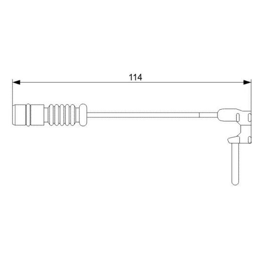 1 987 473 011 Warning Contact, brake pad wear