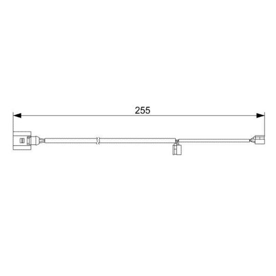 1 987 473 013 Warning Contact, brake pad wear