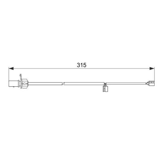 1 987 474 518 Warning Contact, brake pad wear