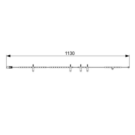 1 987 473 016 Warning Contact, brake pad wear