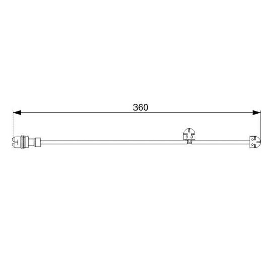 1 987 473 023 Warning Contact, brake pad wear