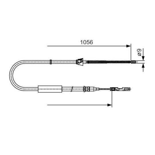 1 987 482 125 Cable, parking brake