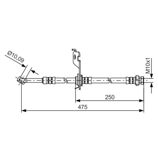 1 987 481 393 Brake Hose