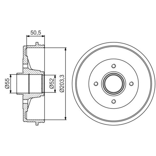 0 986 477 173 Brake Drum