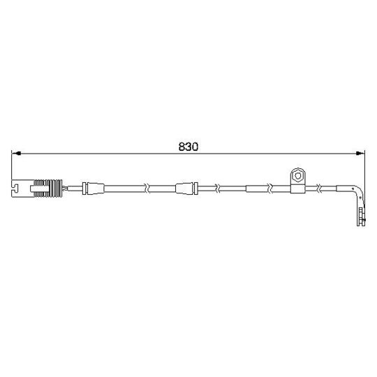 1 987 474 958 Warning Contact, brake pad wear