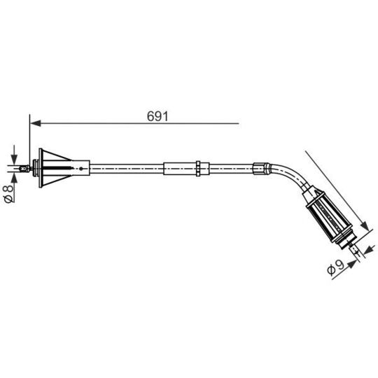 1 987 482 555 Cable, parking brake