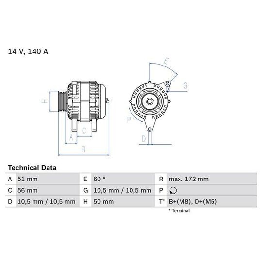 0 986 046 230 Alternator
