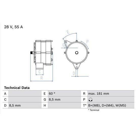 0 986 034 430 Alternator