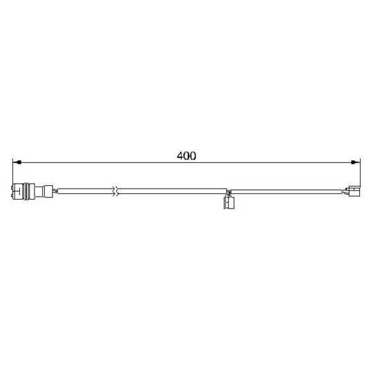 1 987 474 989 Warning Contact, brake pad wear