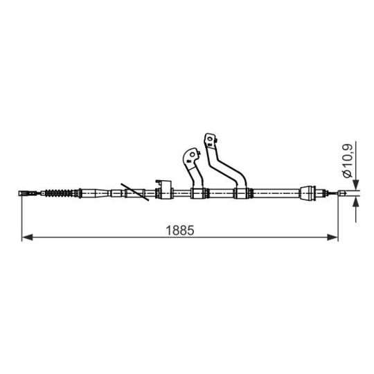1 987 482 573 Cable, parking brake