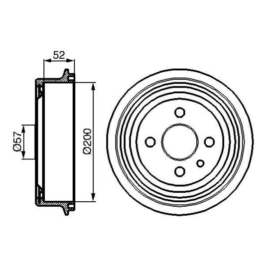0 986 477 018 Brake Drum