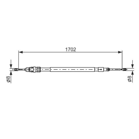 1 987 477 239 Cable, parking brake
