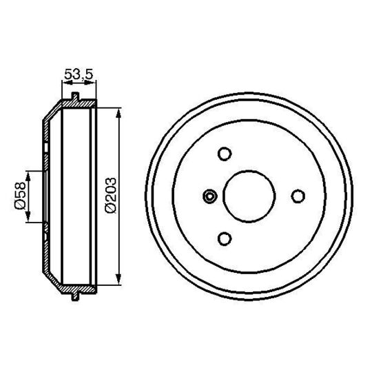 0 986 477 103 Brake Drum