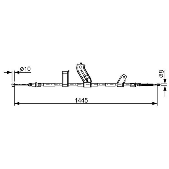 1 987 482 523 Cable, parking brake