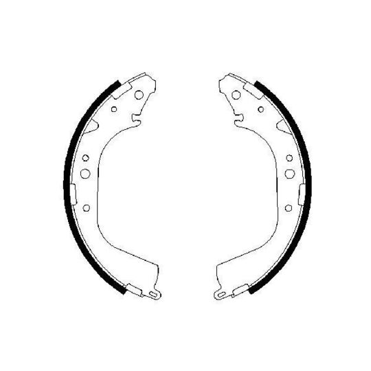 0 986 487 414 Brake Shoe Set