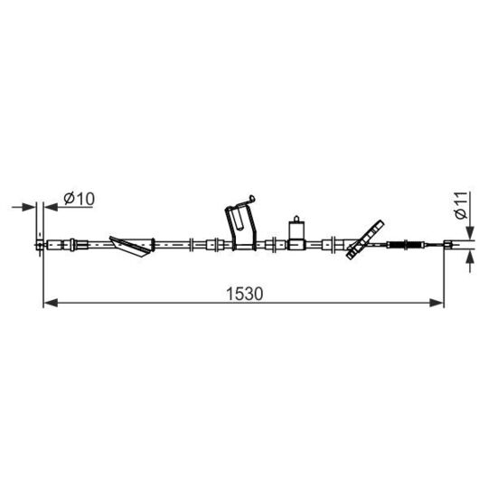 1 987 482 919 Cable, parking brake