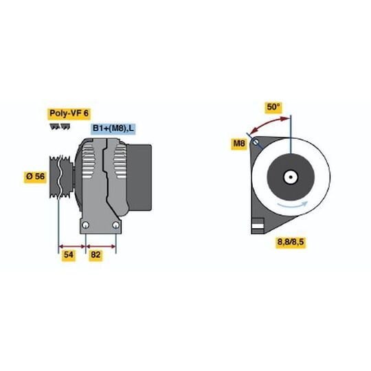 0 986 047 470 Alternator