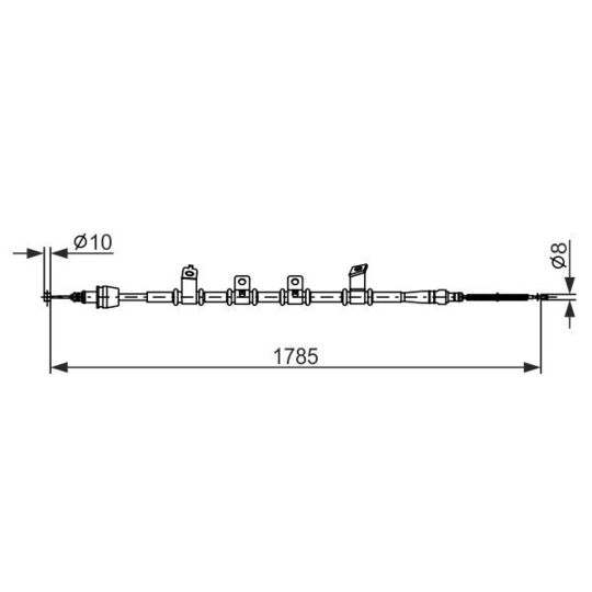 1 987 482 922 Cable, parking brake