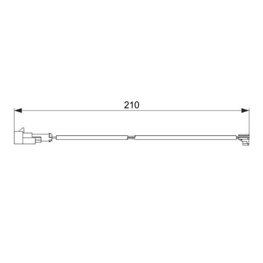 1 987 474 520 Warning Contact, brake pad wear