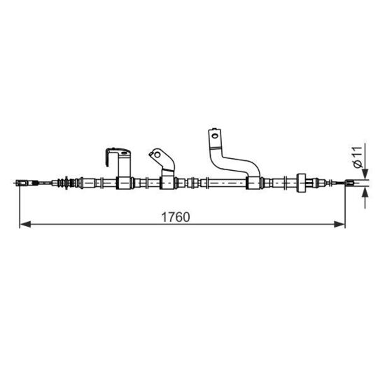 1 987 482 842 Cable, parking brake