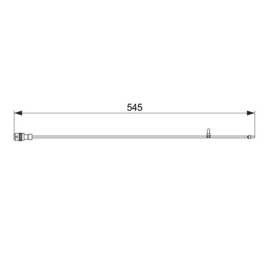 1 987 474 561 Warning Contact, brake pad wear
