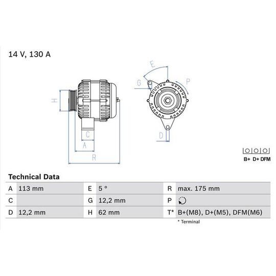 0 986 048 801 Alternator