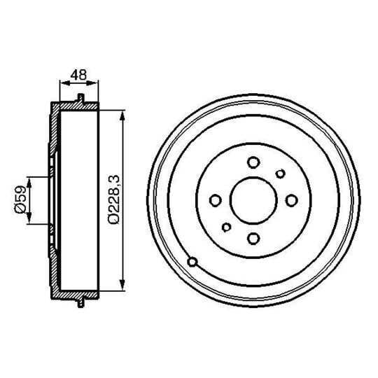 0 986 477 088 Brake Drum