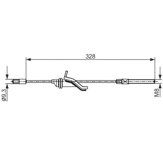 1 987 482 545 Cable, parking brake