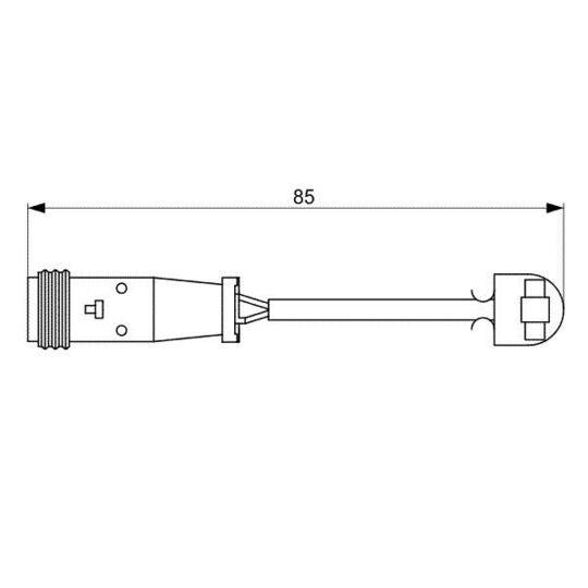 1 987 473 038 Warning Contact, brake pad wear