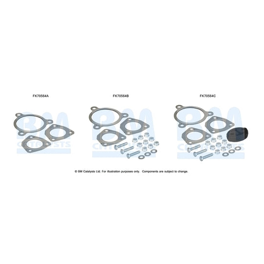 FK70564 Mounting Kit, exhaust pipe