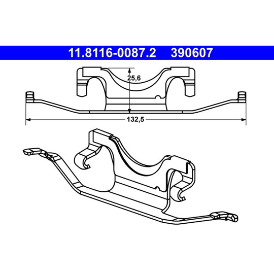 11.8116-0087.2 Spring, brake caliper