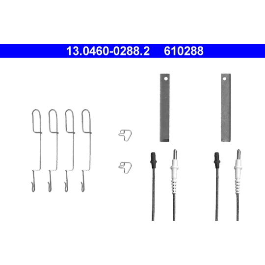 13.0460-0288.2 Accessory Kit, disc brake pad