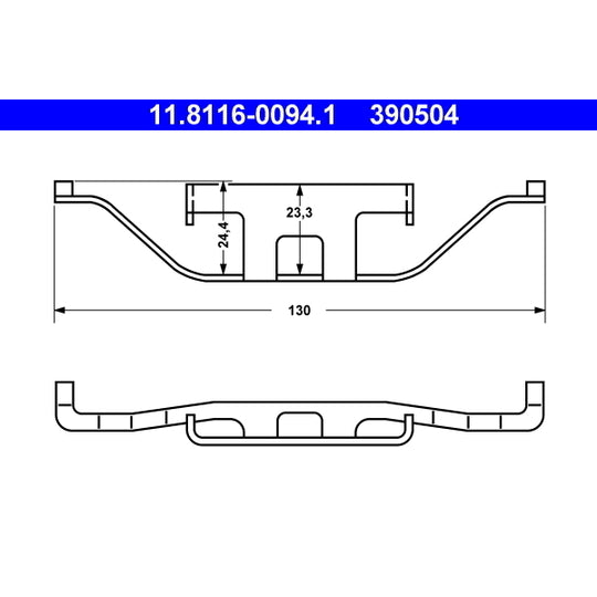11.8116-0094.1 Spring, brake caliper