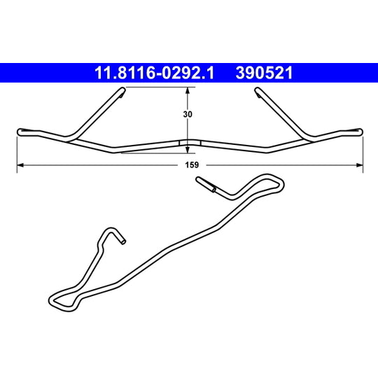 11.8116-0292.1 Spring, brake caliper