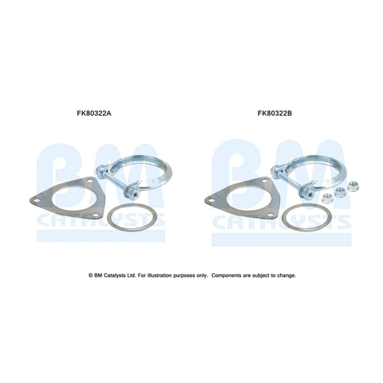 FK80322 Mounting Kit, catalytic converter