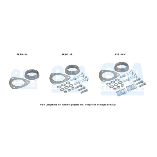 FK91011 Mounting Kit, catalytic converter