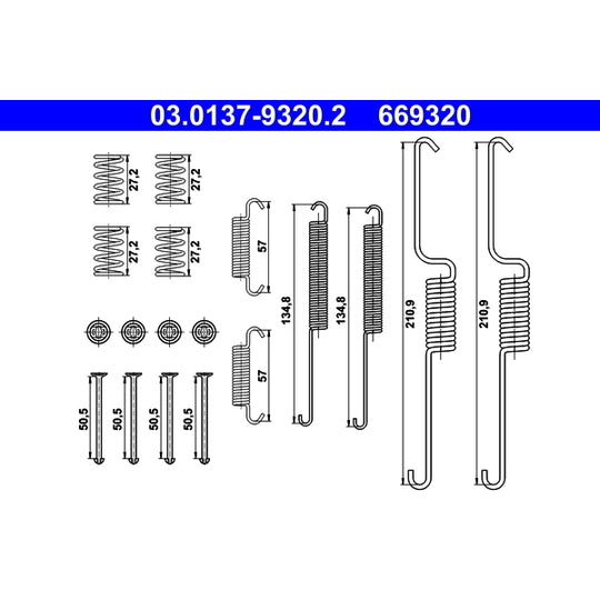03.0137-9320.2 Accessory Kit, brake shoes