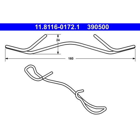 11.8116-0172.1 Spring, brake caliper