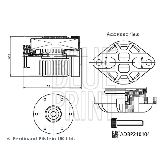 ADBP210104 Hydraulic Filter, all-wheel-drive coupling